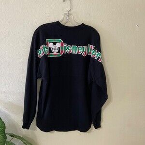 Disney Parks Spirit Jersey Mens Small WDW spell out  Black Green Red Plaid RARE